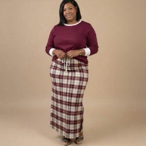 Thankful & Covered Pajama Skirt Set Plain